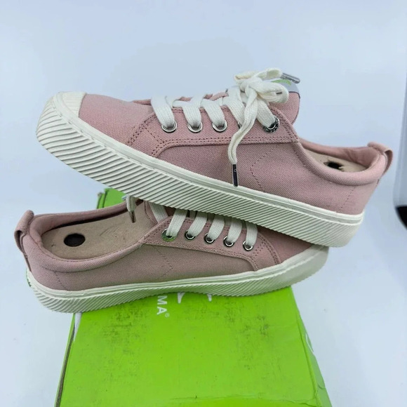 Cariuma Unisex Oca Low Canvas Sneaker Casual Shoes Lace-Up Rose Pink Size 5/6.5 - Picture 5 of 7